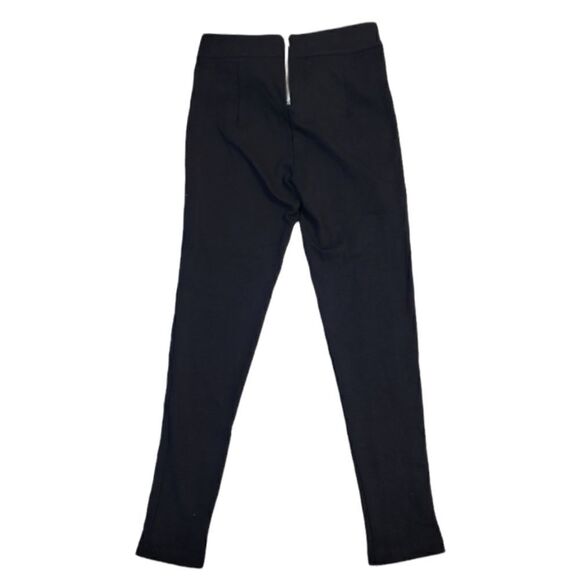 Classy Black Slim Fit Pants with Zipper in the Back - Picture 6 of 9